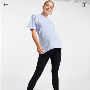 ASOS maternity oversized active T-shirt organic blend